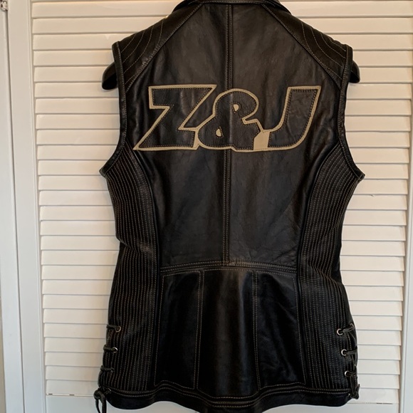 ZINO & JUDY LEATHER VEST - Picture 2 of 7